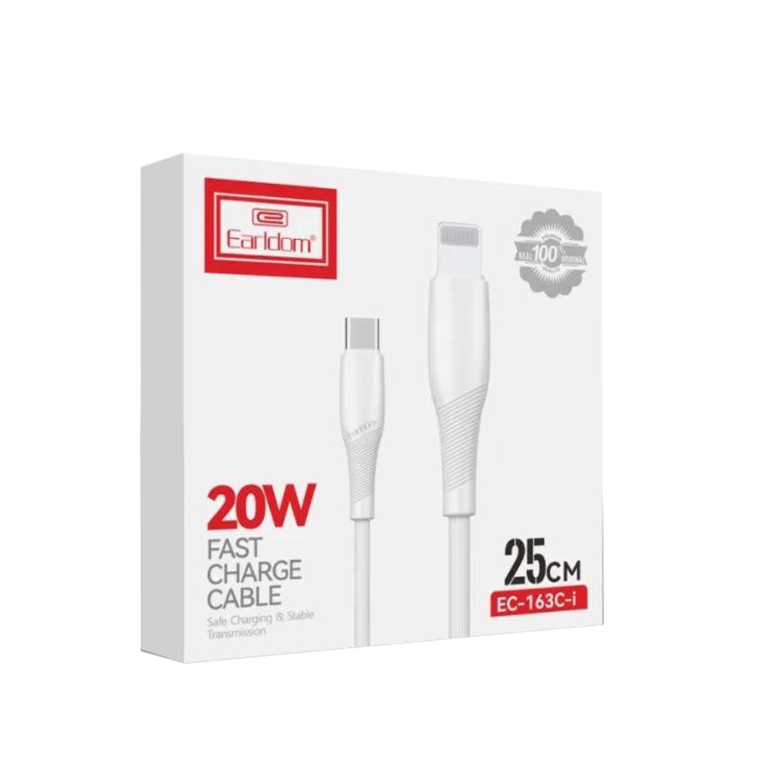 Earldom EC-163C Type C To Lightning Data Cable 25cm